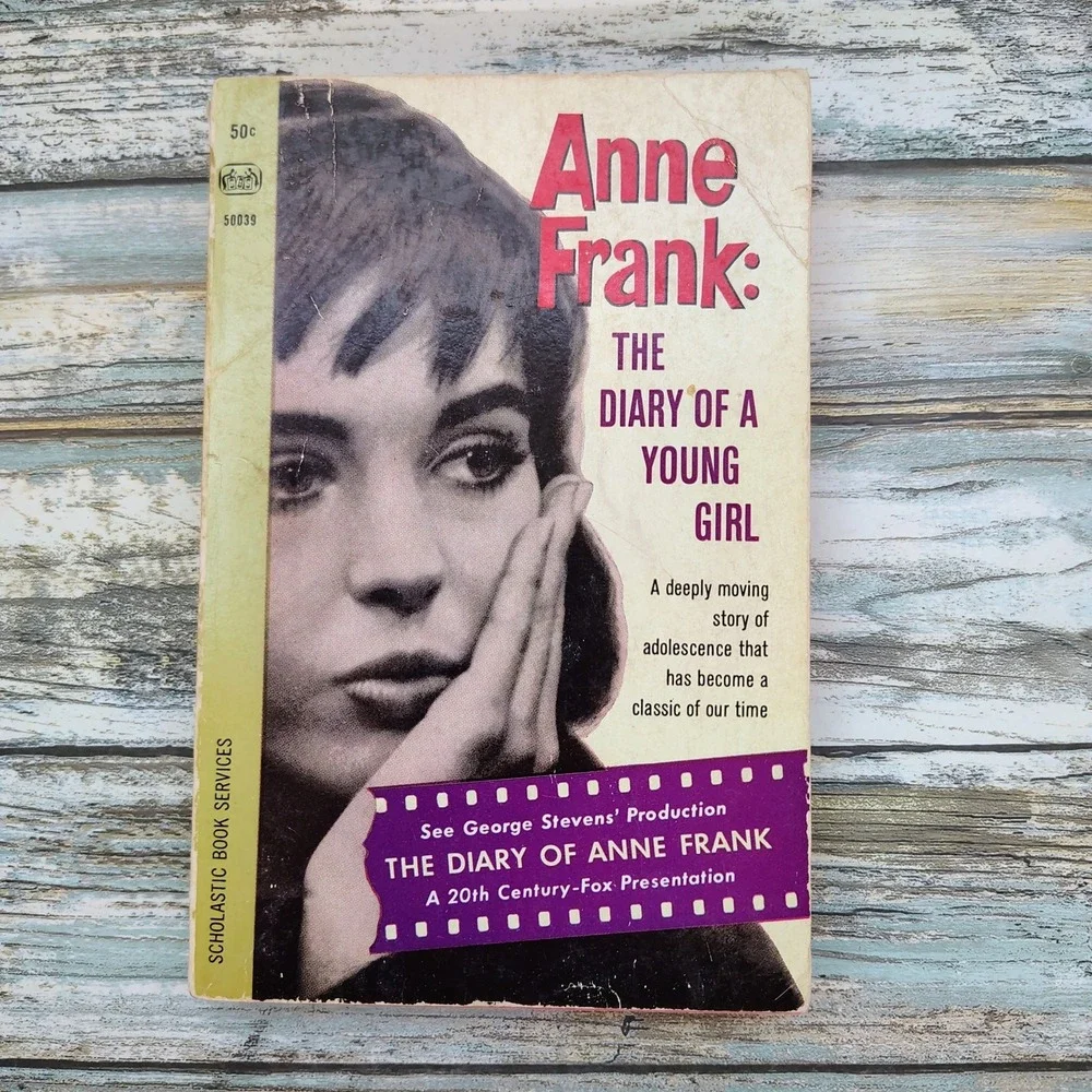 Anne Frank Diary‎ of a Young Girl Scholastic 50039 Vtg 1968 PB Movie Edition